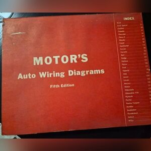 Antique Vintage MOTOR'S Auto Wiring Diagrams for Passenger Cars 5th Edition